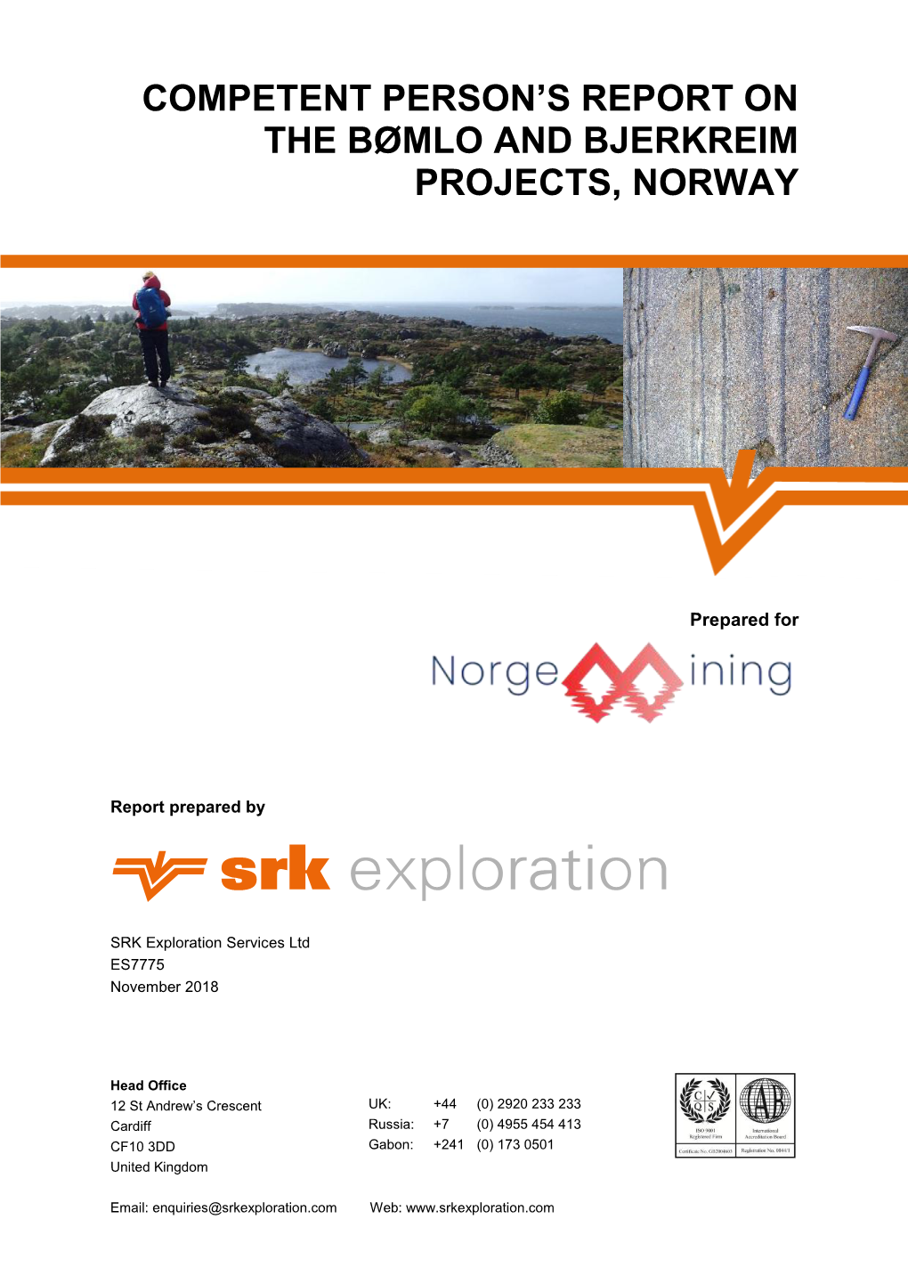 SRK CPR Report Norge Mining