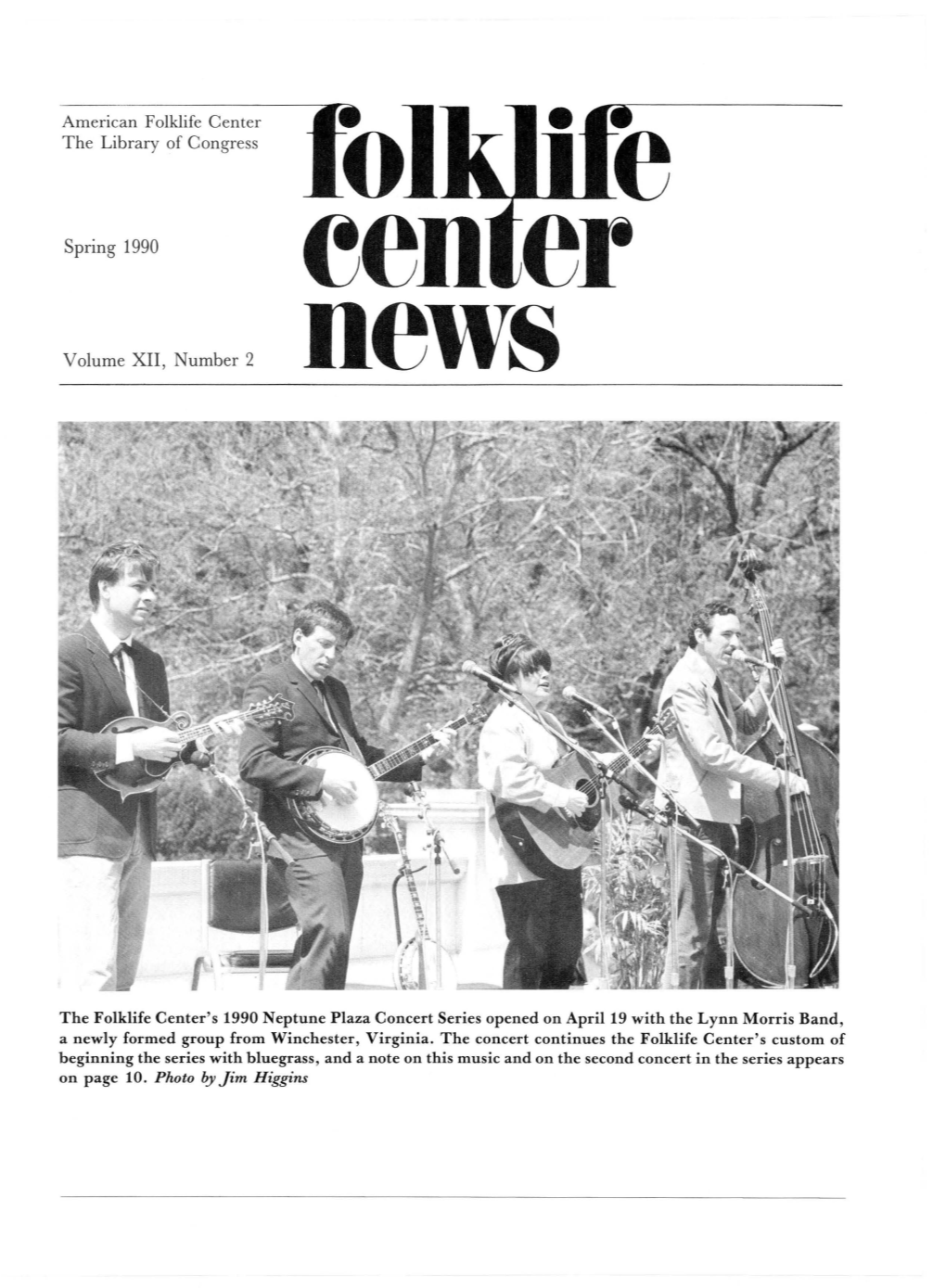 Folklife Center News, Volume XII Number 2 (Spring 1990). American Folklife Center, Library of Congress