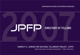 Jpfp Directory of Fellows