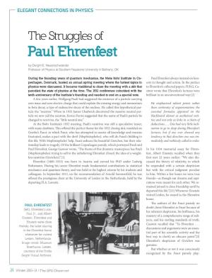 Paul Ehrenfest