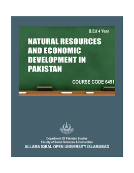 Natural Resources and Economic Development in Pakistan