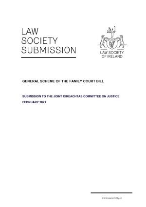 Submission on the General Scheme of the Family Court Bill
