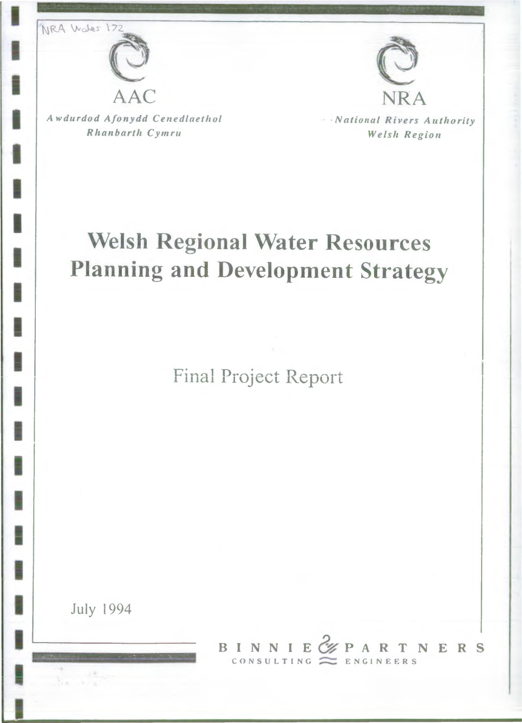 Welsh Regional Water Resources Planning and Development Strategy