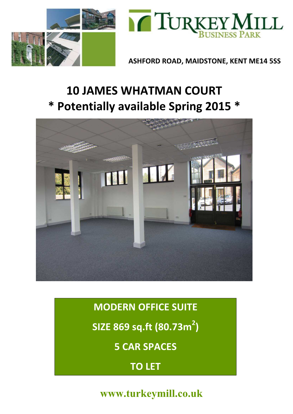 10 James Whatman Court, Turkey Mill, Maidstone