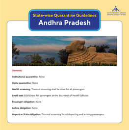 State-Wise Quarantine Guidelines Andhra Pradesh