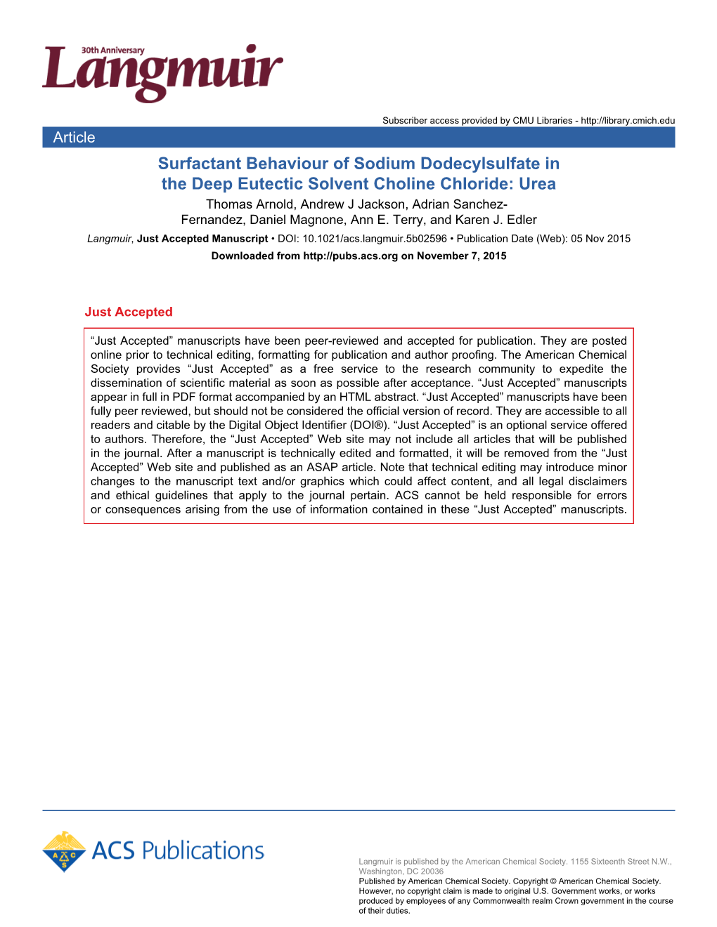 Surfactant Behaviour of Sodium Dodecylsulfate In