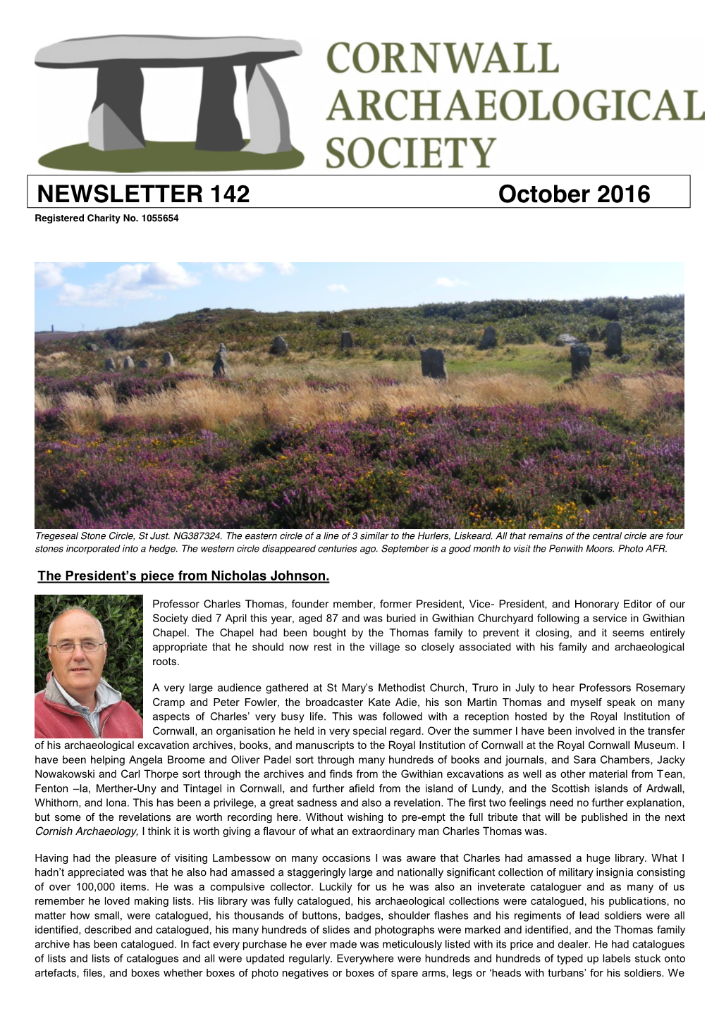 NEWSLETTER 142 October 2016 220162016