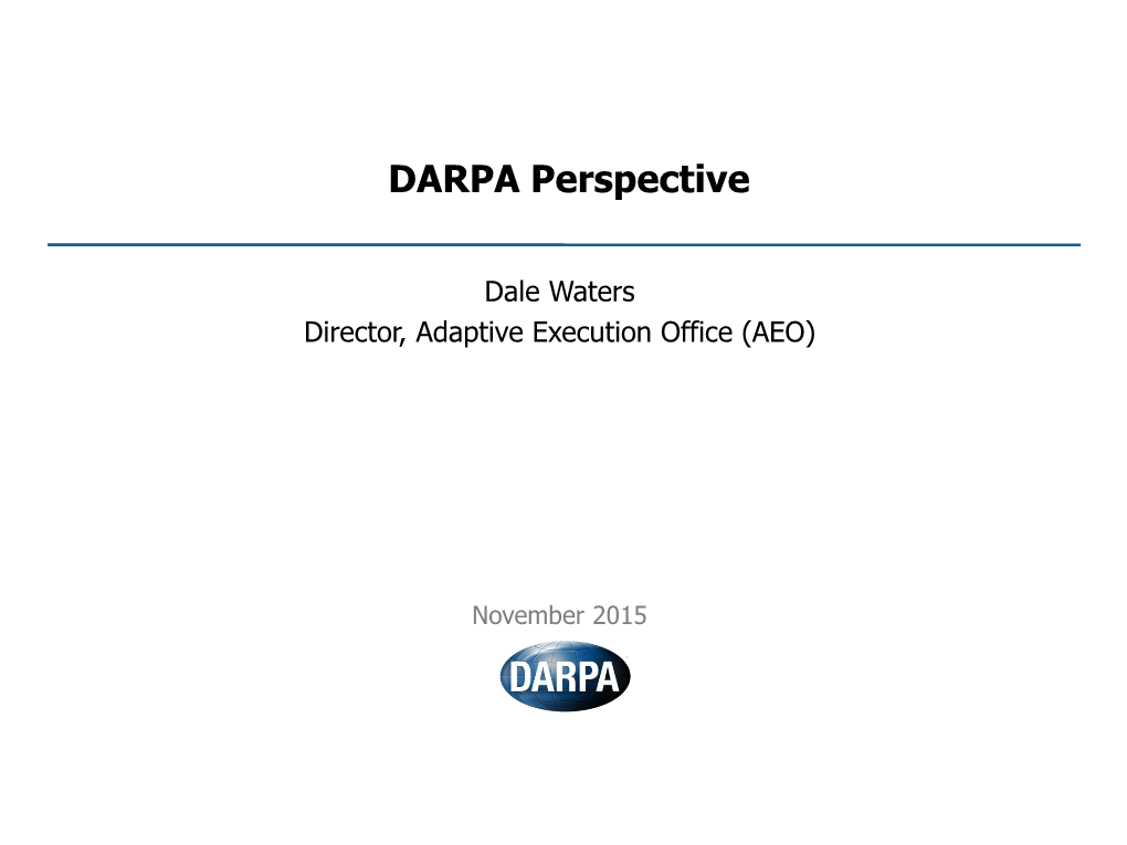 DARPA Perspective