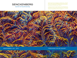 Senckenberg 2011 – 2012 Forschung Für Die Zukunft