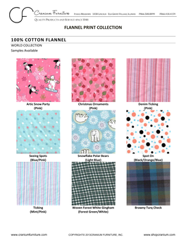 Flannel Print Collection 100% Cotton Flannel