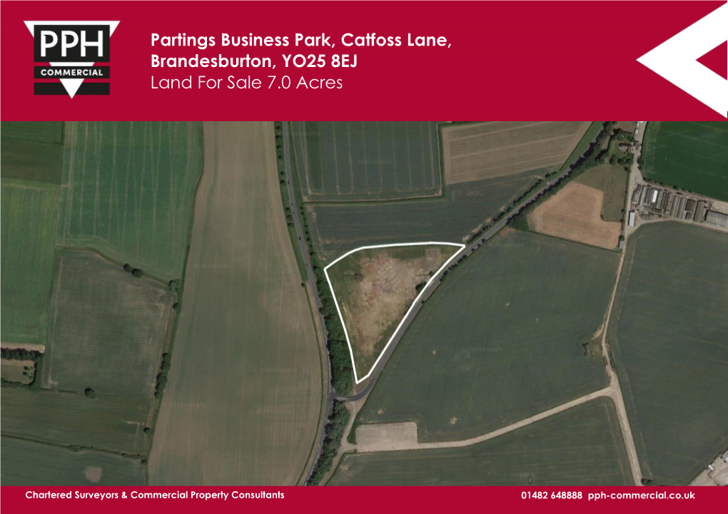 Partings Business Park, Catfoss Lane, Brandesburton, YO25 8EJ Land for Sale 7.0 Acres
