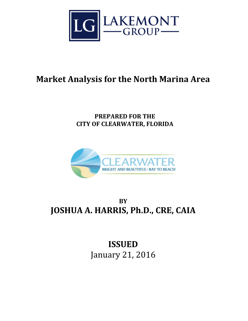 Market Analysis for the North Marina Area