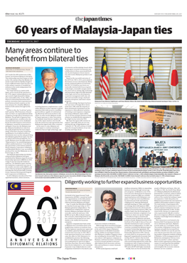 Many Areas Continue to Benefit from Bilateral Ties