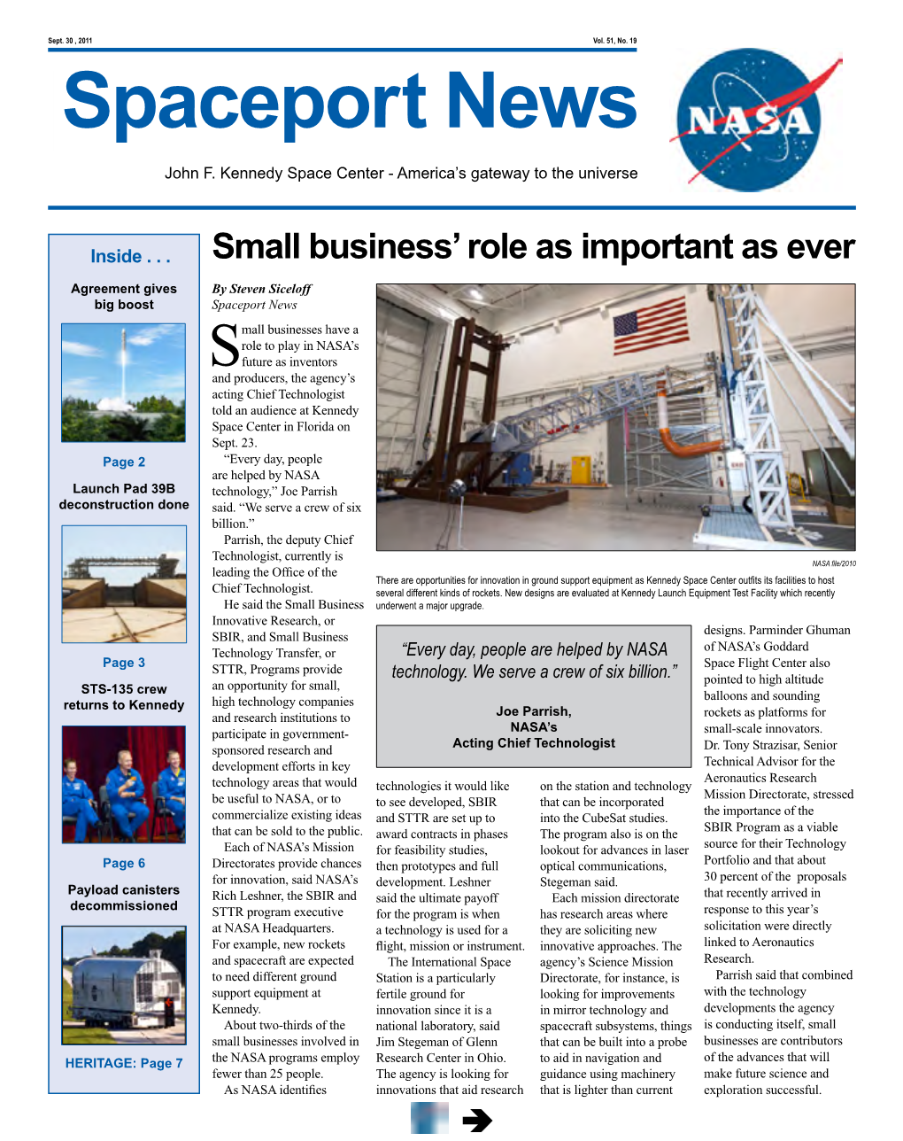 Spaceport News John F