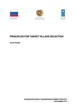 Principles for Target Village Selection