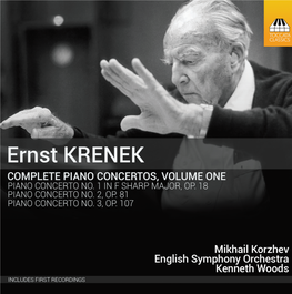 TOCC 0323 Krenek Piano Concertos Vol. 1 Booklet Copy