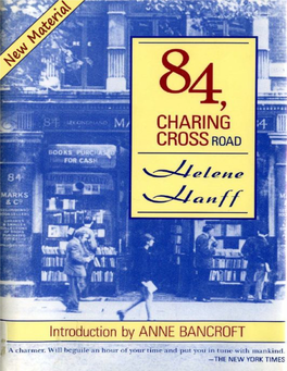 84, Charing Cross Road / Helene Hanff ; Introduction by Anne Bancroft