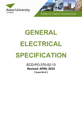 General Electrical Specification