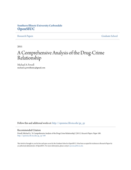 A Comprehensive Analysis of the Drug-Crime Relationship Michael A