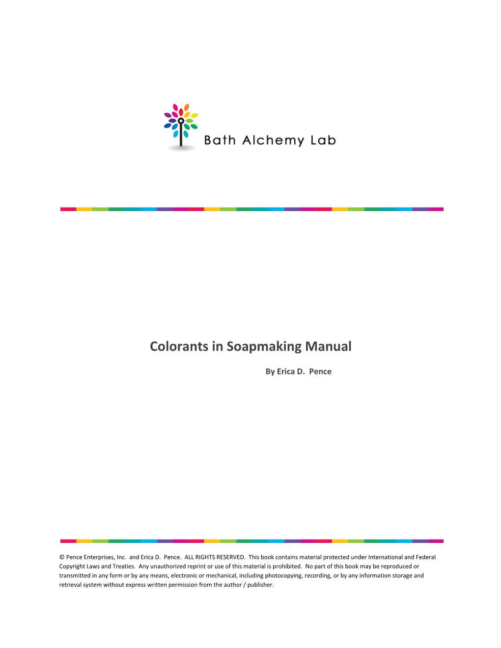 Colorants in Soapmaking Manual