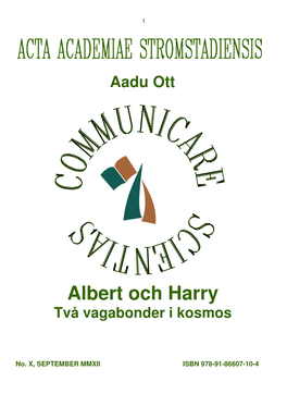 Albert Och Harry Två Vagabonder I Kosmos