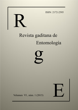 Revista Gaditana De Entomología G