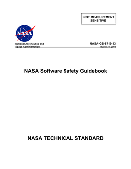 NASA Software Safety Guidebook
