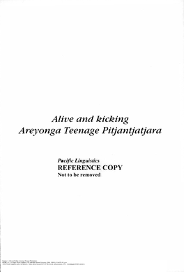 Areyonga Teenage Pitjantjatjara