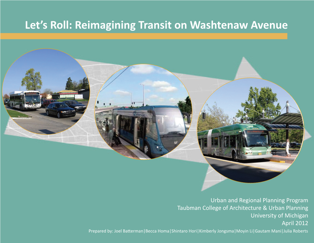 Let's Roll: Reimagining Transit on Washtenaw Avenue