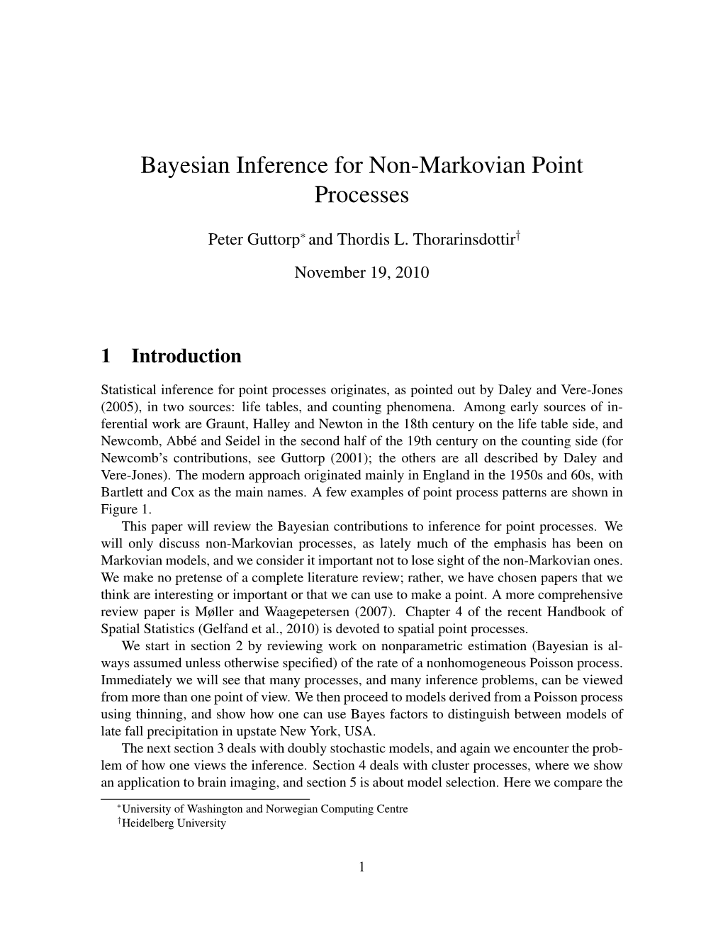 Bayesian Inference for Non-Markovian Point Processes
