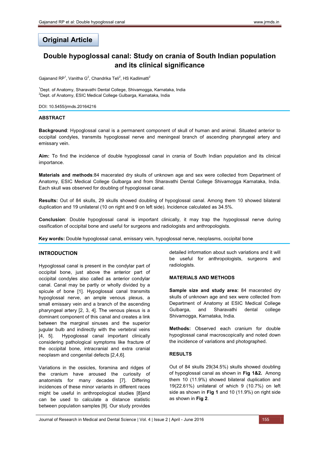 Double Hypoglossal Canal