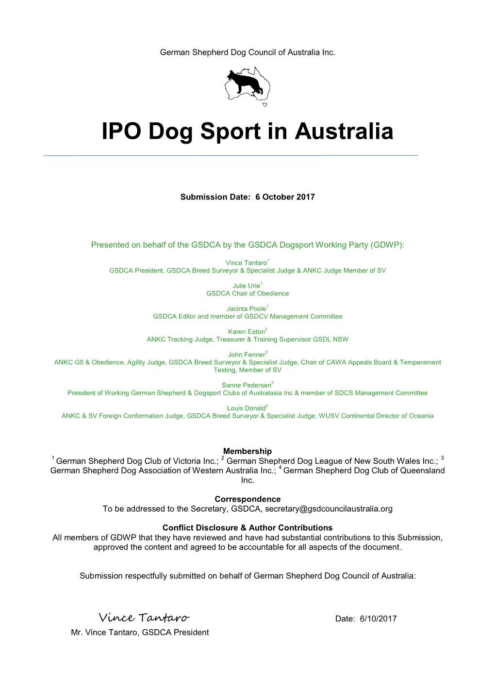 IPO Dog Sport in Australia