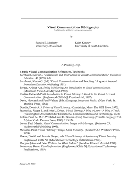 Visual Communication Bibliography Available Online At