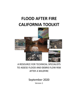 Flood After Fire California Toolkit
