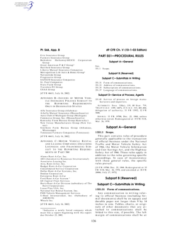 126 PART 551—PROCEDURAL RULES Subpart A—General
