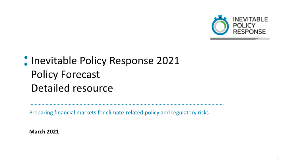 IPR 2021 Policy Forecast