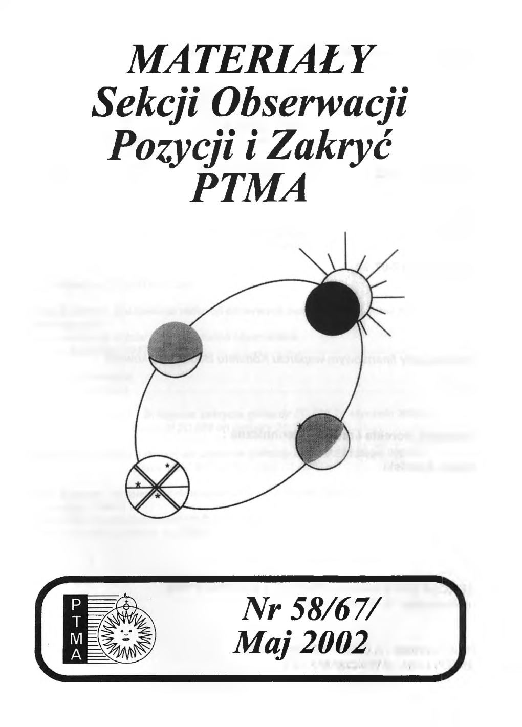 MATERIAŁY Sekcji Obserwacji Pozycji I Zakryć PTMA