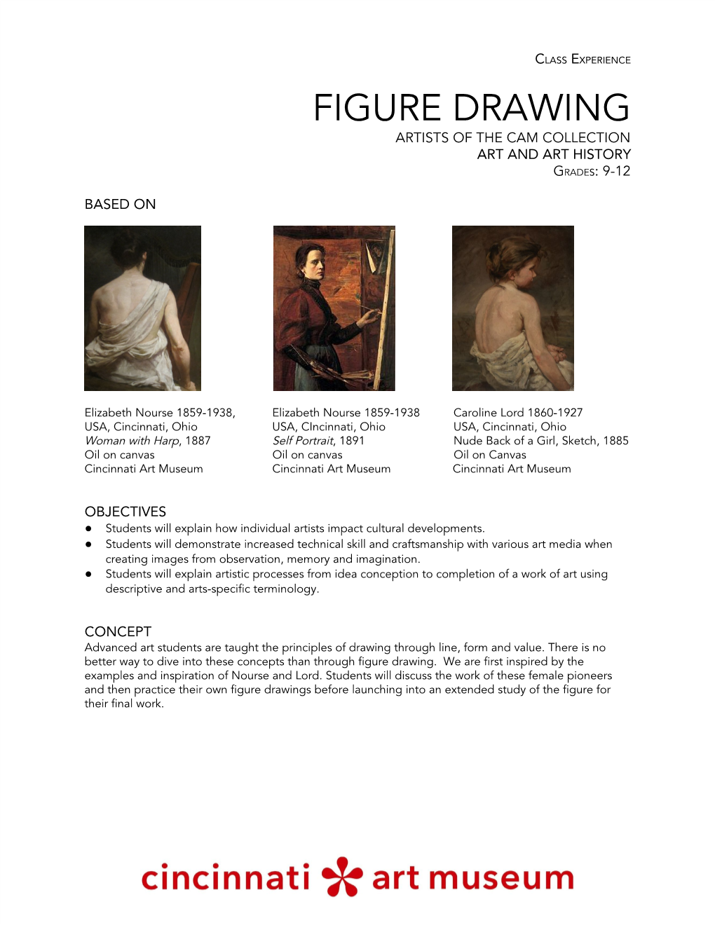 Secondary Figure Drawing Lesson Plan