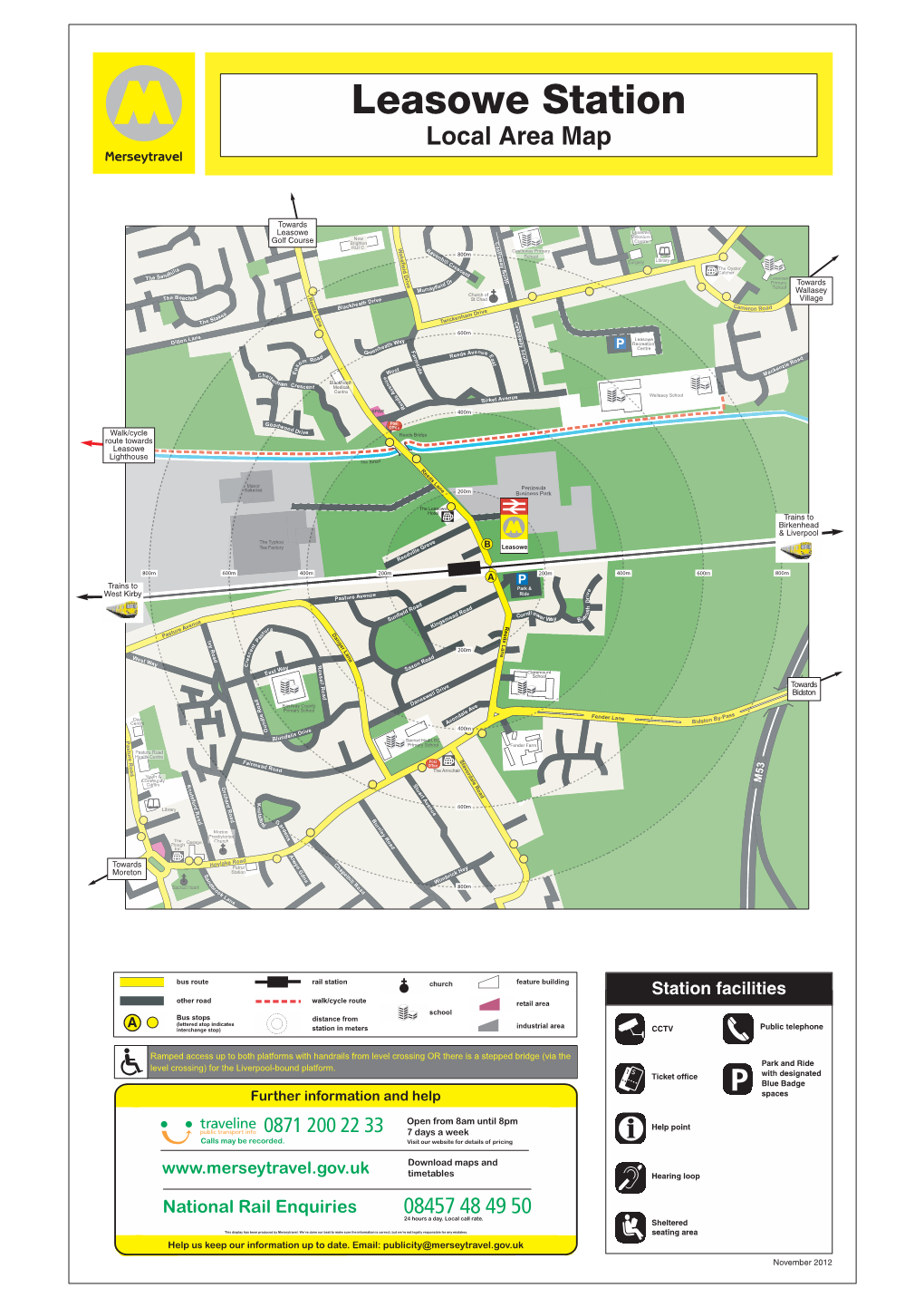 Leasowe Station Local Area Map