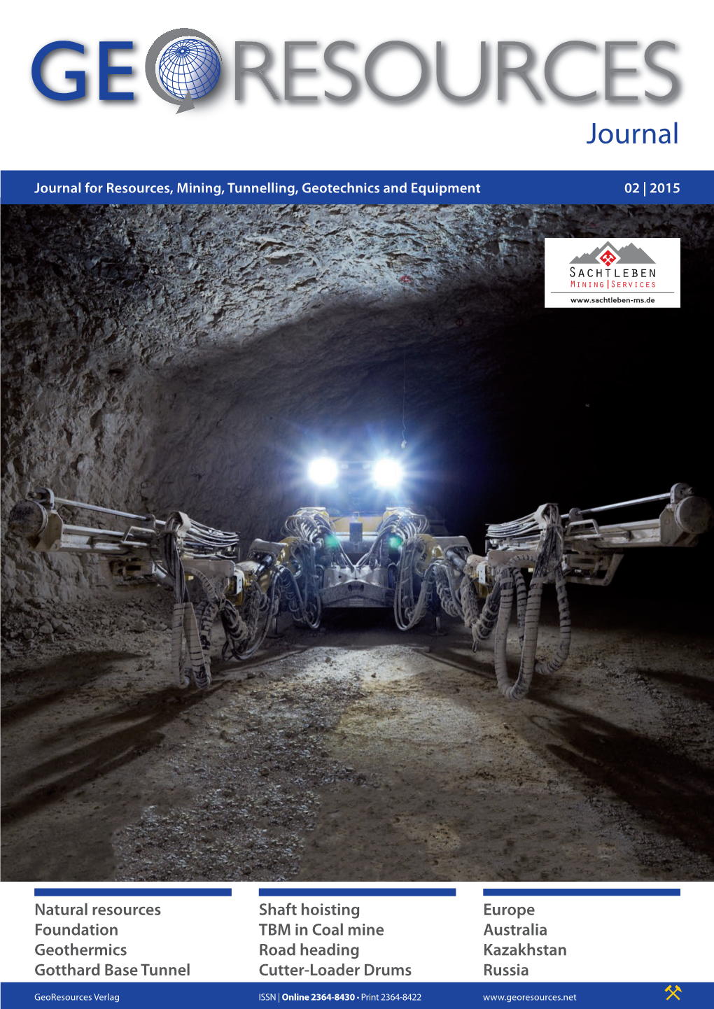 Georesources Journal for Resources, Mining, Tunnelling, Geotechnics and Equipment