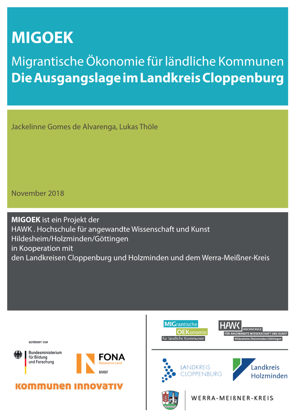 MIGOEK Migrantische Ökonomie Für Ländliche Kommunen Die Ausgangslage Im Landkreis Cloppenburg