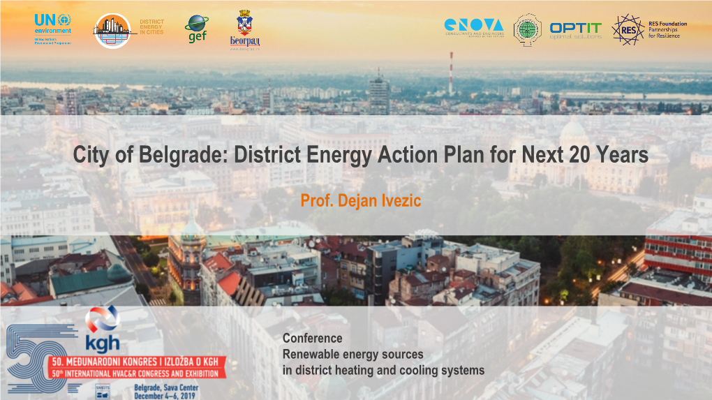 City of Belgrade: District Energy Action Plan for Next 20 Years