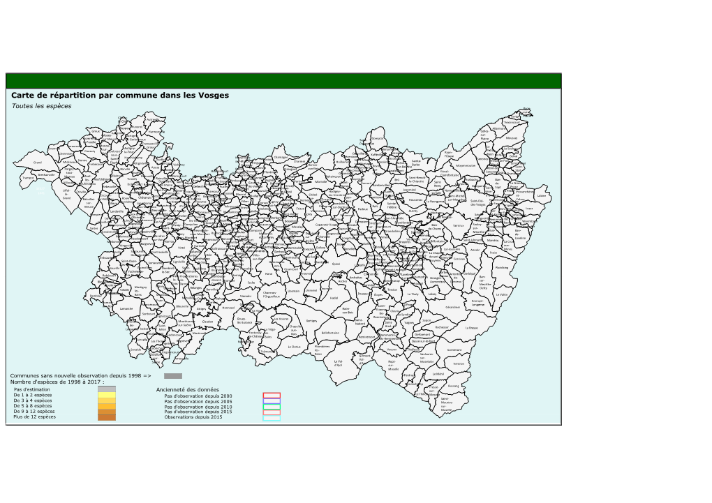 Carte Des Communes Vosgiennes