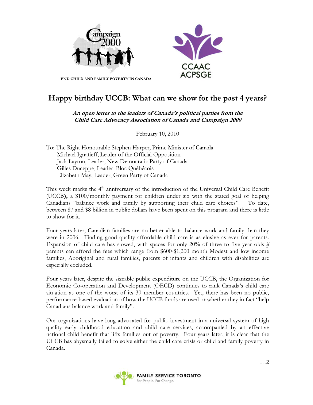 Happy Birthday UCCB: What Can We Show for the Past 4 Years?