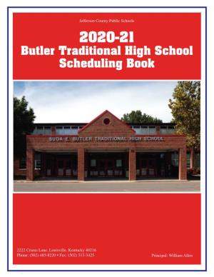 Butler Traditional High School Scheduling Book