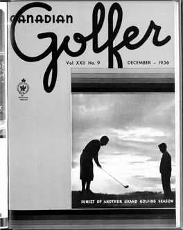 Canadian Golfer, December, 1936