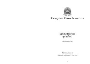 Sanskrit Meter Booklet
