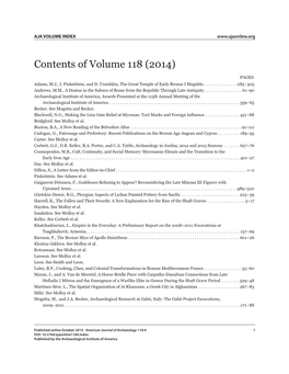 Volume 118 (2014) Index