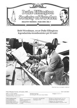 Britt Woodman, En Av Duke Ellingtons Legendariska Trombonister På 5 O-Talet