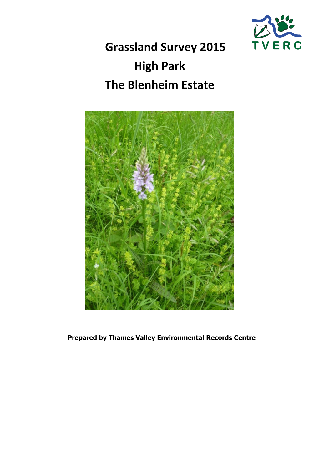 Grassland Survey 2015 High Park the Blenheim Estate